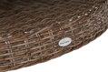 Zahradní nábytek umělý ratan Bristol kulatý elegantní 180 cm zázvor / hnědý melír 8+1