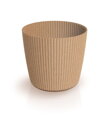 Květináč MILLY ROUND ECO WOOD 10,9 cm - barva: naturo ECO