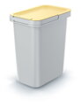 Odpadkový koš  SYSTEMA SET - objem: 4x12 l, barva: popelavě šedá