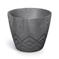 Květináč ARECO BETON EFFECT 17,8 cm - barva: marengo