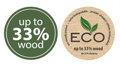 Květináč GRACIA LOW ECO WOOD 23,5 cm - barva: naturo ECO