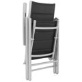 Zahradní sestava Ibiza 185 cm Silver / Taupe 8+1
