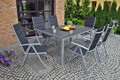 Zahradní sestava Ibiza 185 cm Silver / Taupe 8+1