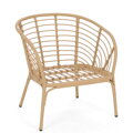 Zahradní nábytek z technoratanu Toskania Beige / Light Grey pro 4 osoby