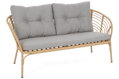 Zahradní nábytek z technoratanu Toskania Beige / Light Grey pro 4 osoby