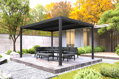 Hliníková zahradní pergola Bermeo 400 x 300 cm