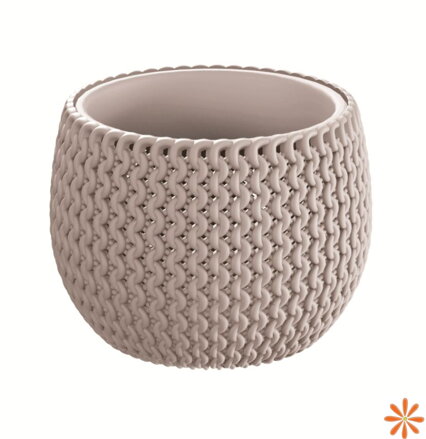 Květináč SPLOFY BOWL s vkladem 18 cm - barva: mocca