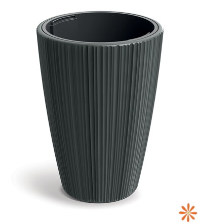 Květináč ORO 39 cm - barva: tmavě šedá