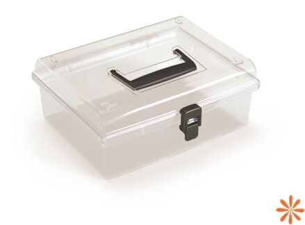 Plastový organizér NUF LOW 245x214x100 mm - barva: černá