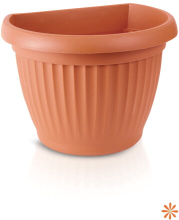 Květináč na zeď TERRA 18 cm - barva: terakota