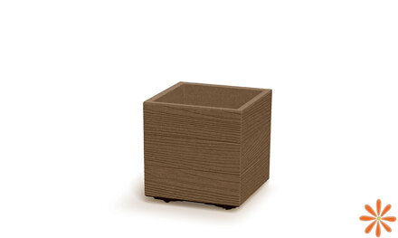 Květináč MADERA SQUARE ECO WOOD 28,8 cm - barva: naturo ECO