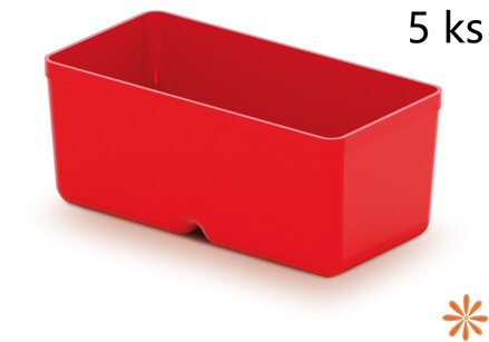 Sada 5 plastových boxů na nářadí UNITE BOX 110x55x132 červené