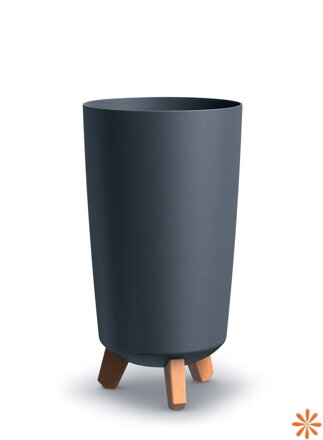 Květináč GRACIA TUBUS SLIM 19,5 cm - barva: antracit
