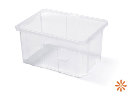 Plastový box úložný CARGOBOX 300x200x165 - barva: transparentní