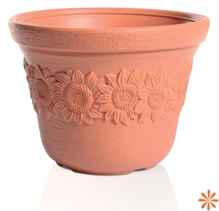 Květináč SUNNY 30 cm - barva: cihla