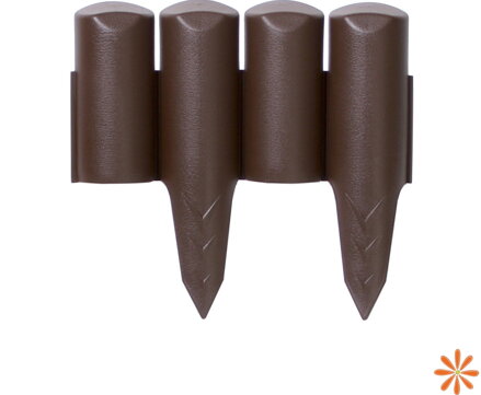 Palisáda zahradní 20 cm - barva: hnědá