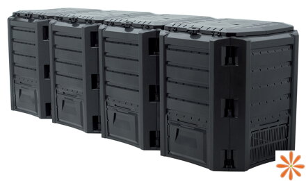Kompostér MODULE COMPOGREEN 1600 l - barva: černá