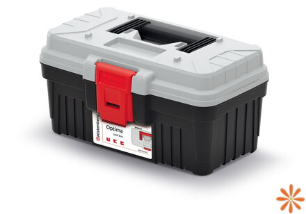 Kufr na nářadí OPTIMA bez přihrádek 296x178x153 mm - barva: šedá