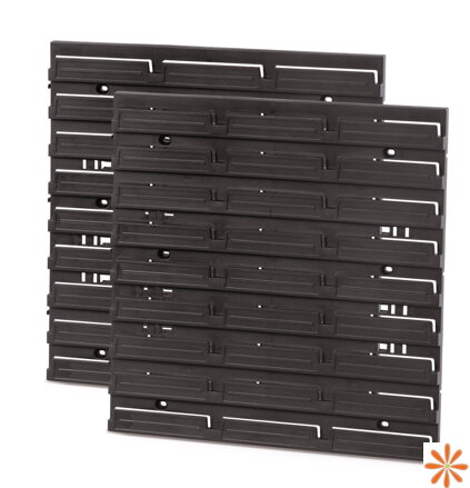 Montážní panel BINEER BOARD 2ks, 386x18x390 mm - barva: černá