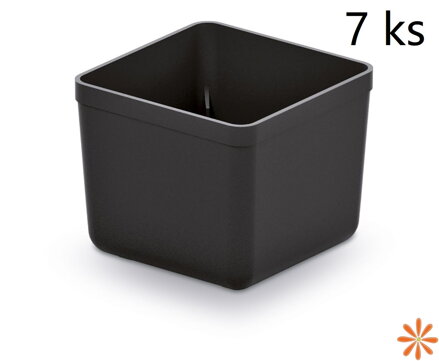 Sada 7 plastových boxů na nářadí UNITE BOX 55x55x165 černé