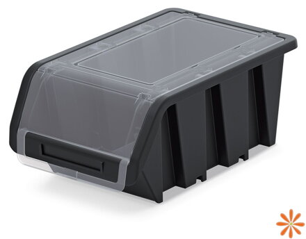 Plastový úložný box uzavíratelný TRUCK PLUS 155x100x70 mm - barva: černá
