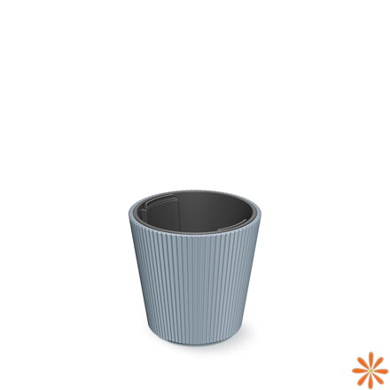Květináč MILLY s vkladem 23,8 cm - barva:  světle šedá