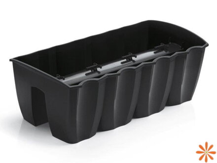 Truhlík na zábradlí CROWN 58 cm - barva: antracit