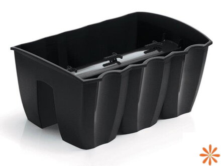 Truhlík na zábradlí CROWN 39,3 cm - barva: antracit
