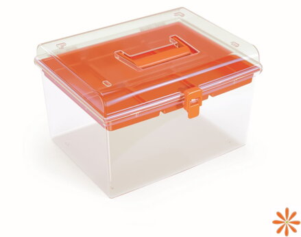 Plastový organizér NUF HIGH 292x250x185 mm - barva: oranžová