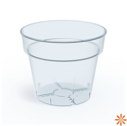 Květináč PLANTI 12,4 cm - barva: transparentní