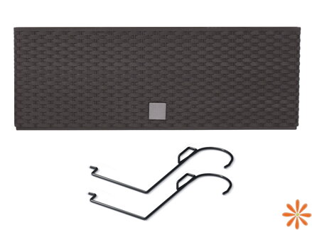 Truhlík RATO CASE W s háky a vkladem 39,5 cm - barva: antracit