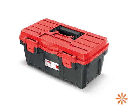 Kufr na nářadí EVO bez přihrádek 47,6 x 25,8 x 22,6 cm - barva: červená
