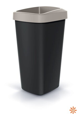 Odpadkový koš COMPACTA Q DROP - objem: 25 l, barva: světle hnědá