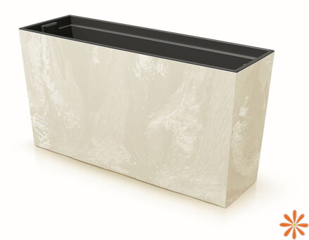 Truhlík URBI CASE BETON EFFECT M s vkladem 77 cm - barva:  písková