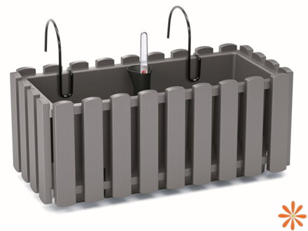 Truhlík s kov. držákem BOARDEE FENCYCASE W  38 cm - barva: šedý kámen