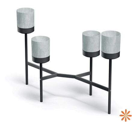 Stojan na květiny BLOOMIE STAND 125 cm - barva: šedá