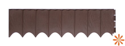 Travní lem GARDEN FENCE 595 cm - barva: hnědá