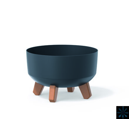 Květináč GRACIA LOW 23,5 cm - barva: antracit