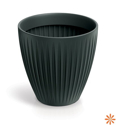 Květináč LATIA ROUND MIDL 60 cm - barva: antracit