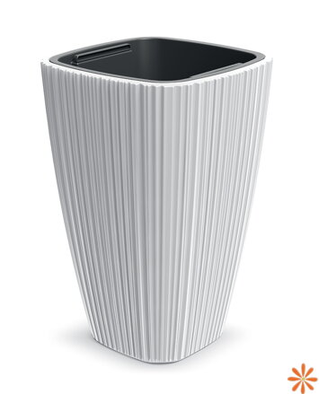 Květináč ORO 29 cm - barva: bílá