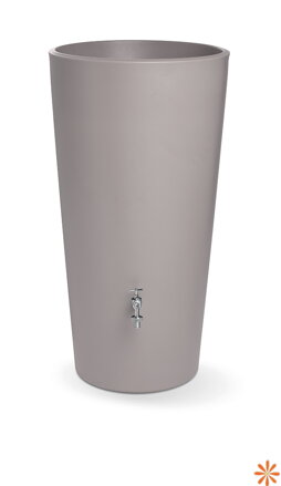 Sud na dešťovou vodu RAINBOWL FLOWER 150 l - barva: mocca
