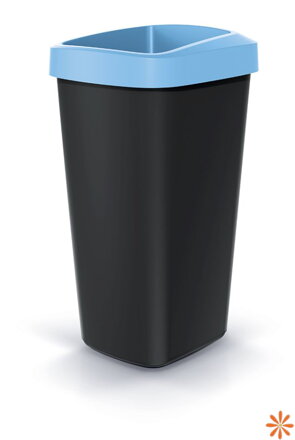 Odpadkový koš COMPACTA Q DROP - objem: 25 l, barva: světle modrá