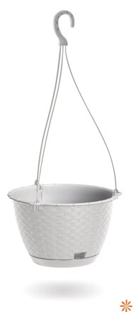 Květináč závěsný RATOLLA ROUND W 21,5 cm - barva: bílá
