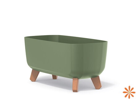 Květináč GRACIA CASE 39 cm - barva: zemitě zelená