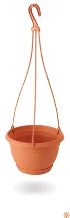 Květináč AGRO zavěsný s hákem 16 cm - barva: terakota