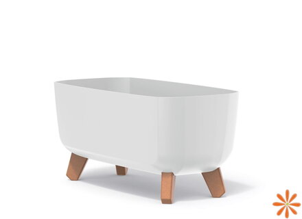 Květináč GRACIA CASE 39 cm - barva: bílá