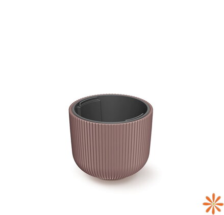 Květináč MILLY s vkladem 23,9 cm - barva: marsala