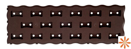 Záhonový chodník PAD 60x20cm - 0,95m2 - barva: hnědá