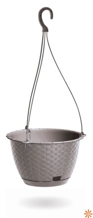 Květináč závěsný RATOLLA ROUND W 21,5 cm - barva: mocca