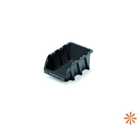 Plastový úložný box BINEER LONG 120x77x60 mm -barva: černá